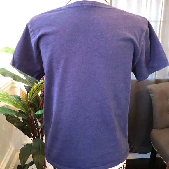 Forever 21 graphic rock & roll blue tee large - Picture 3 of 6